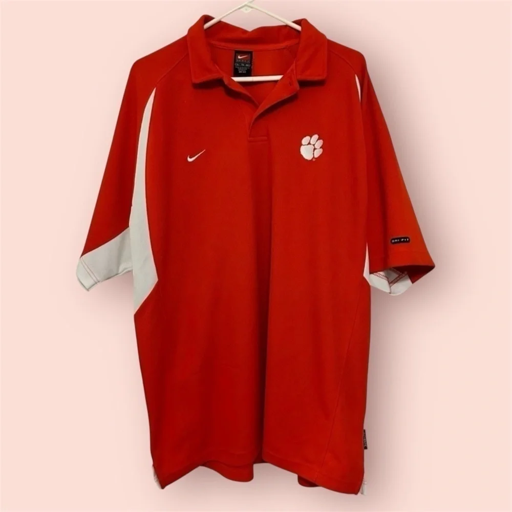 Nike Clemson Dri Fit Collar Shirt Sz-XL polo